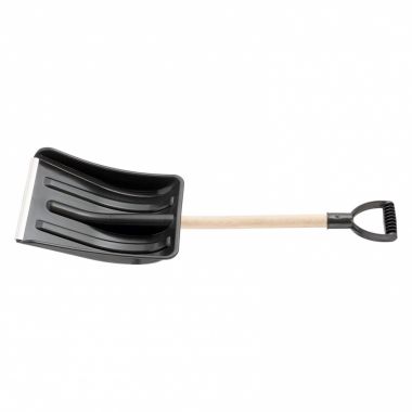 Лопата для уборки снега пластиковая, 275 х 365 х 865 мм, деревянный черенок SPARTA 61639 ― SPARTA
