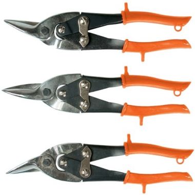 Ножницы по металлу, 250 мм, обрезиненные рукоятки, 3 шт. (прямые, левые, правые) SPARTA 783205 ― SPARTA