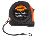 Рулетка Elastica, 7.5 м х 24 мм, обрезиненный корпус SPARTA 31313