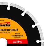 Диск алмазный отрезной сегментный, 180 х 22,2 мм, сухая резка SPARTA 731115